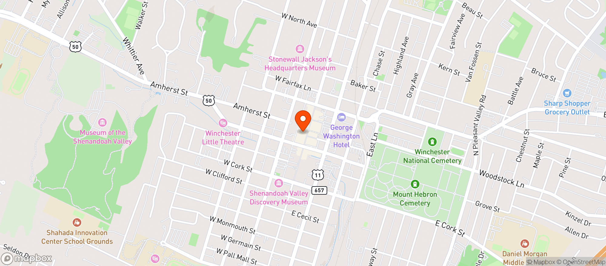 Map showing Union Jacks Pub & Restaurant
