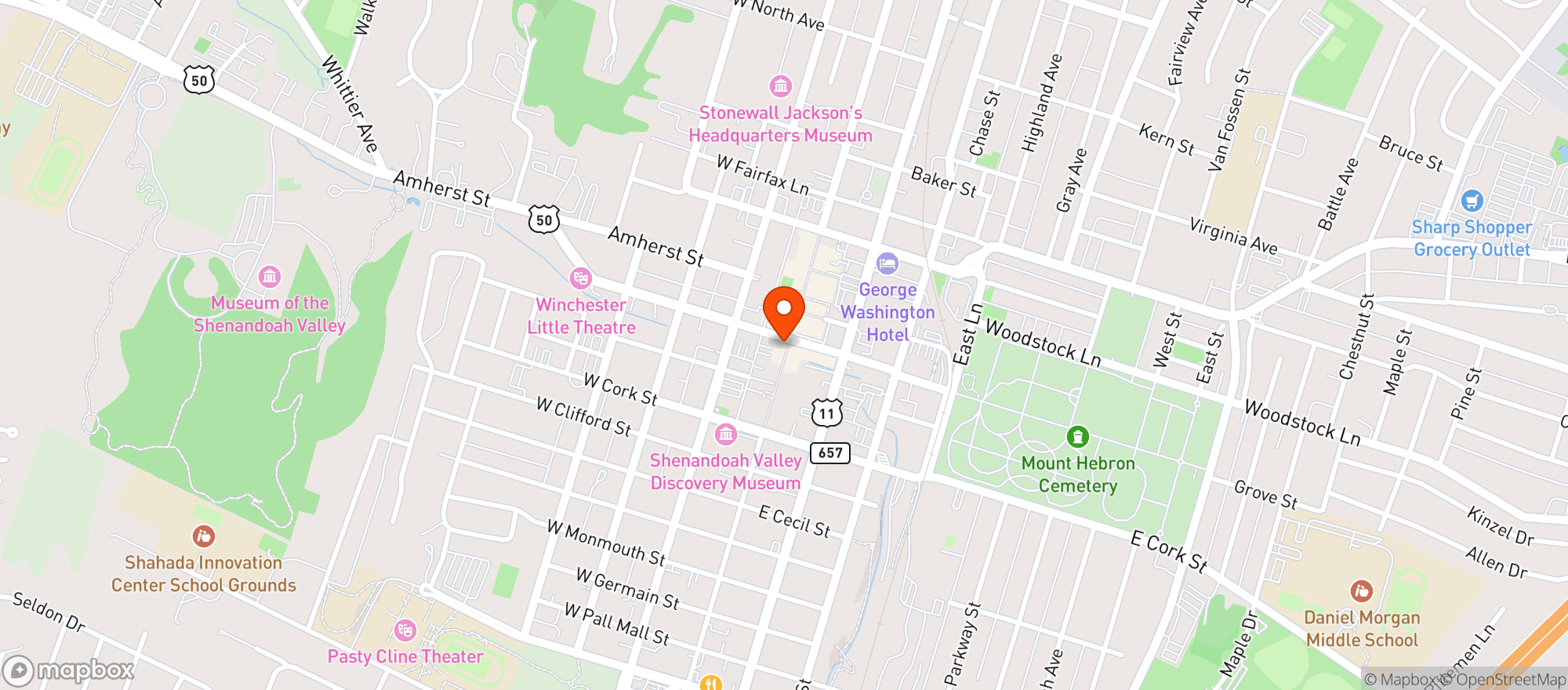 Map showing Panhandle Apothecary
