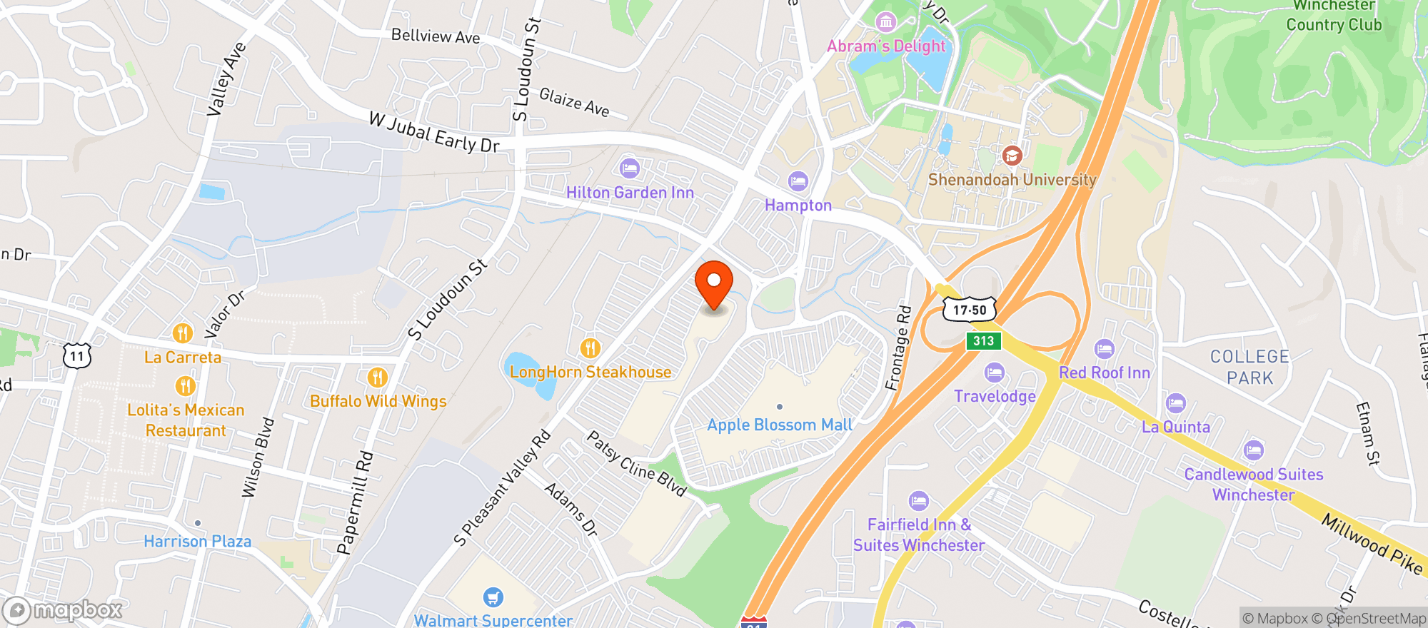 Map showing Martins Food Market #6078