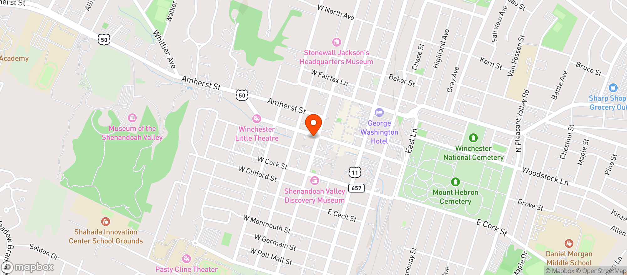 Map showing Milanos Ristorante And Bar