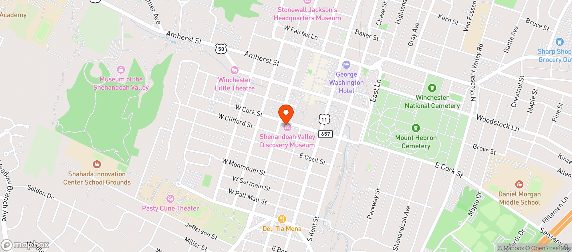 Map showing 50/50 Taphouse