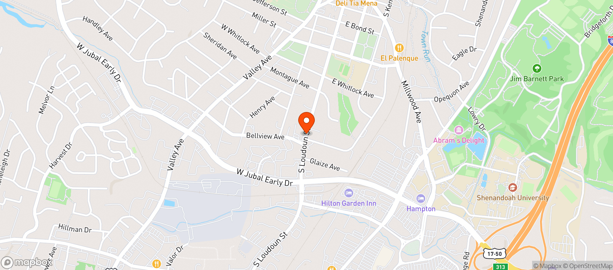 Map showing Everest Food Mart