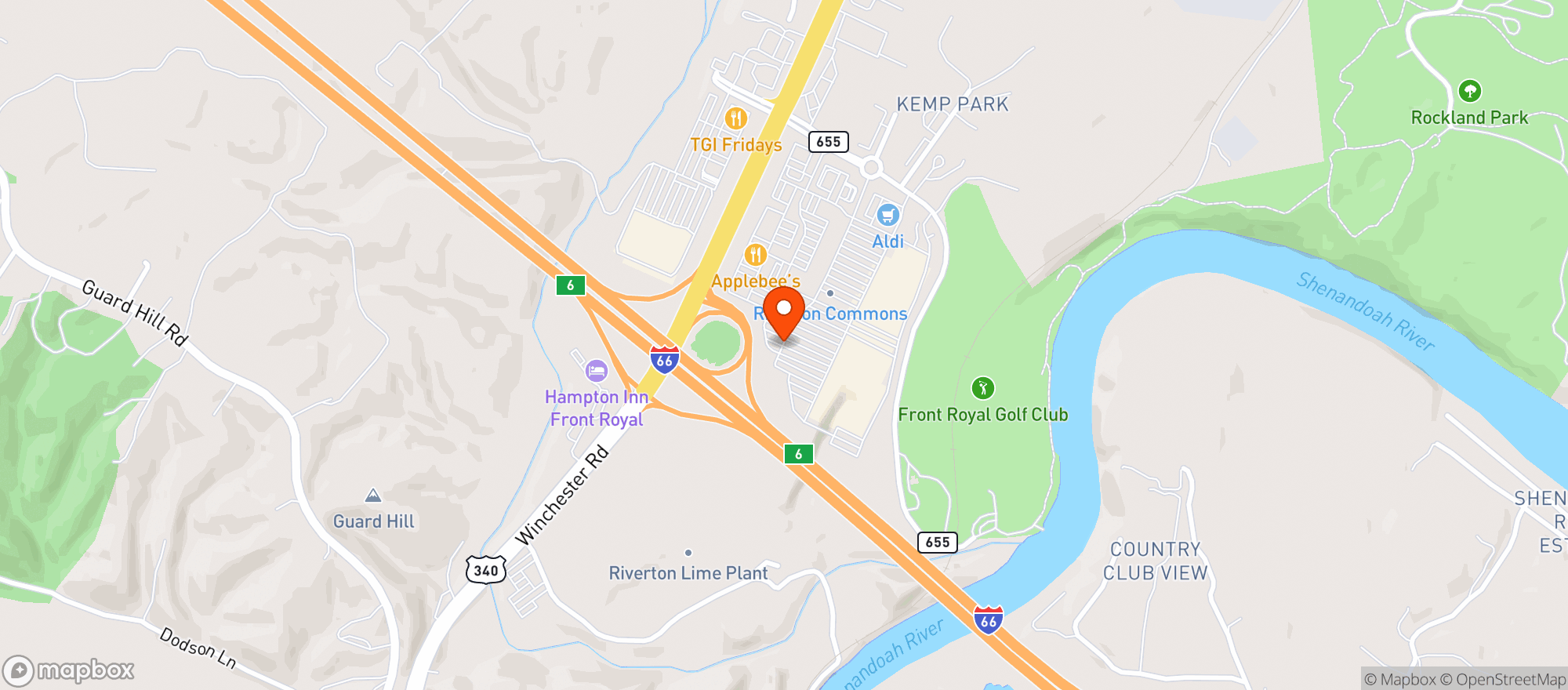 Map showing Walmart Supercenter