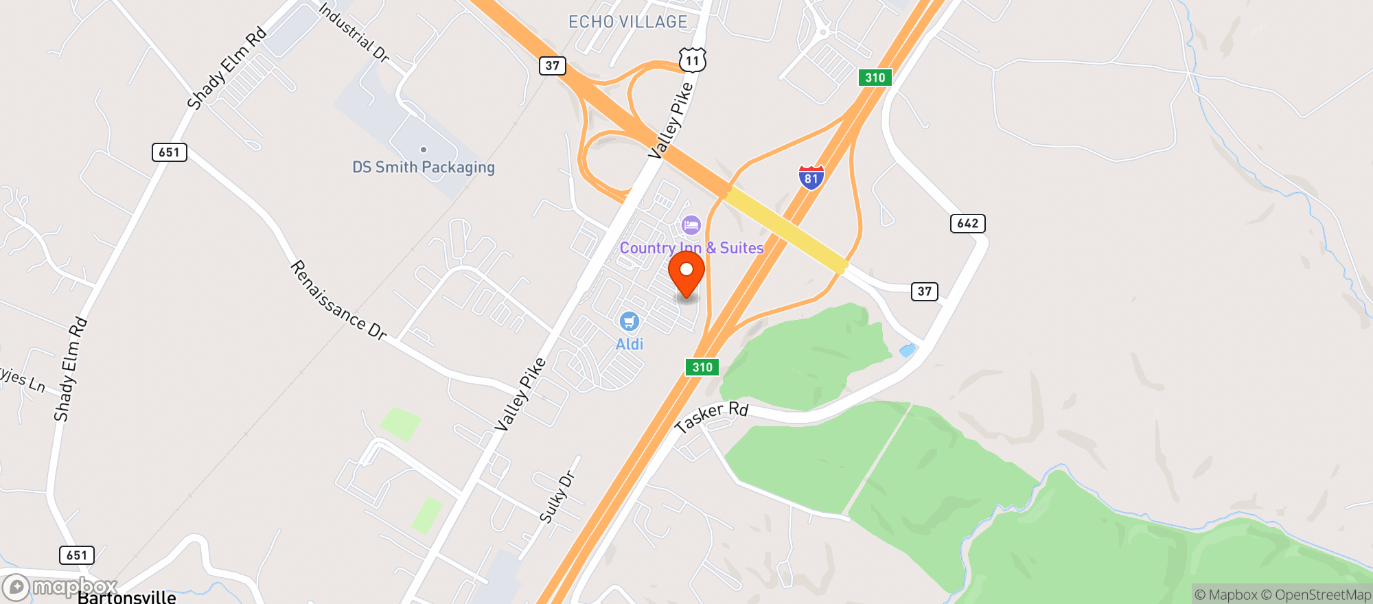 Map showing Altos De Jalisco Mexican Grill