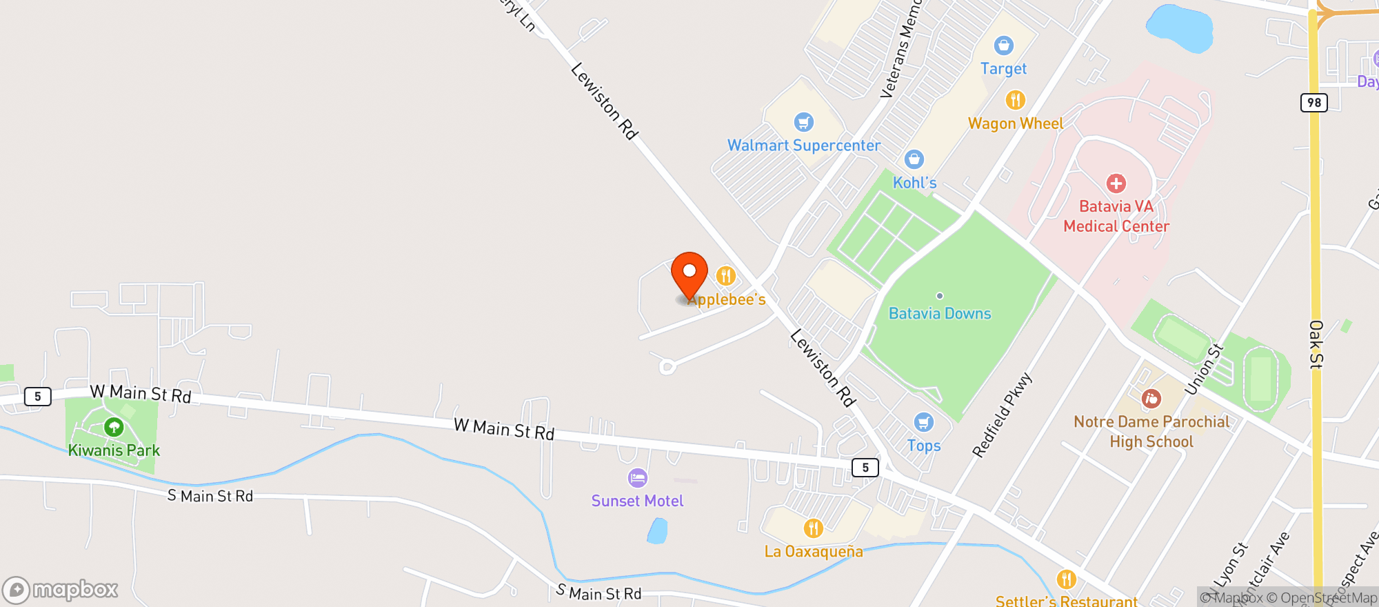 Map showing Gnc