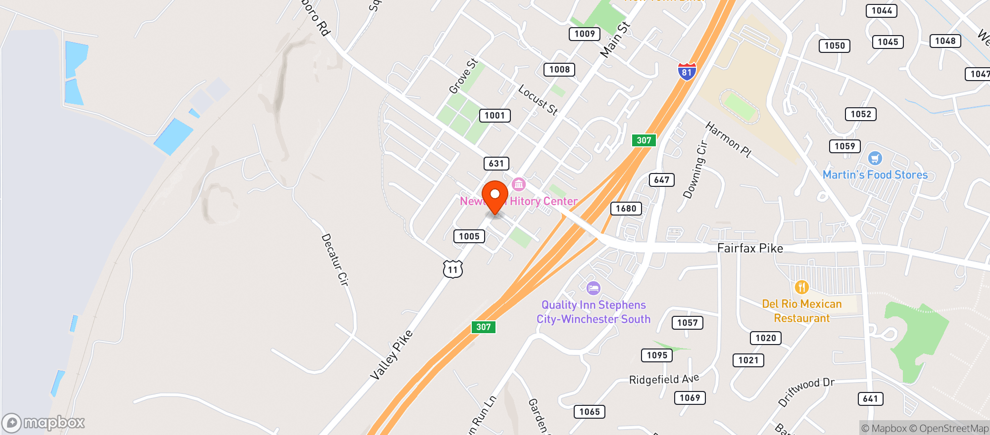 Map showing Flakas Restaurant