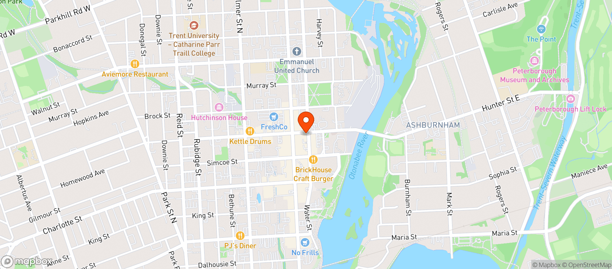 Map showing St. Veronus
