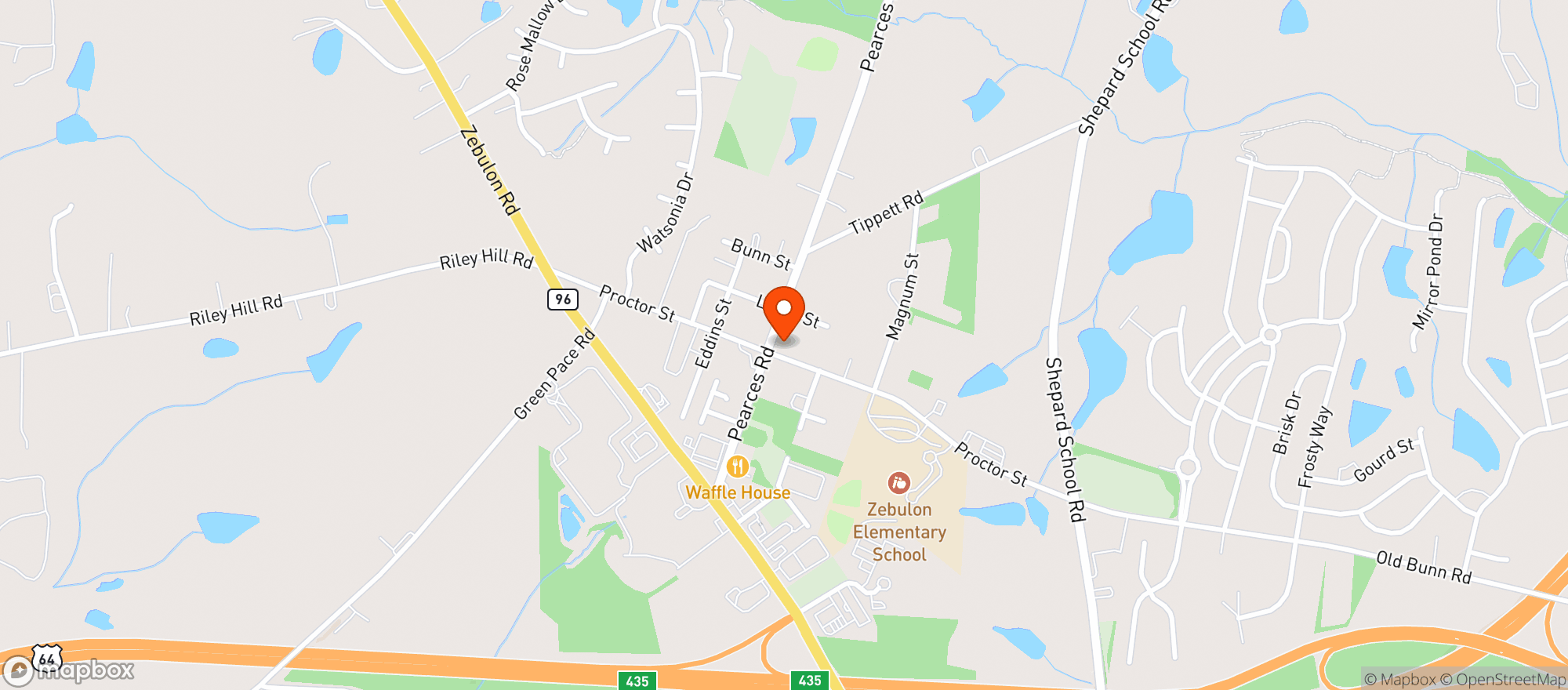 Map showing Friends Mart Grocery