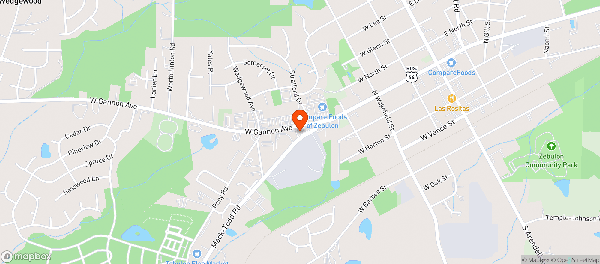 Map showing Stop And Drive