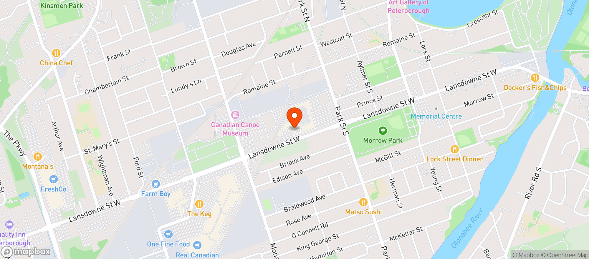 Map showing Delectable Fine Foods