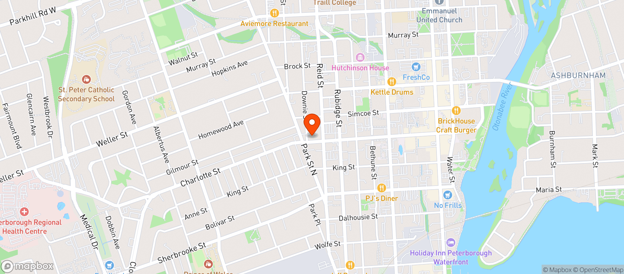 Map showing The Charlotte Pantry Inc