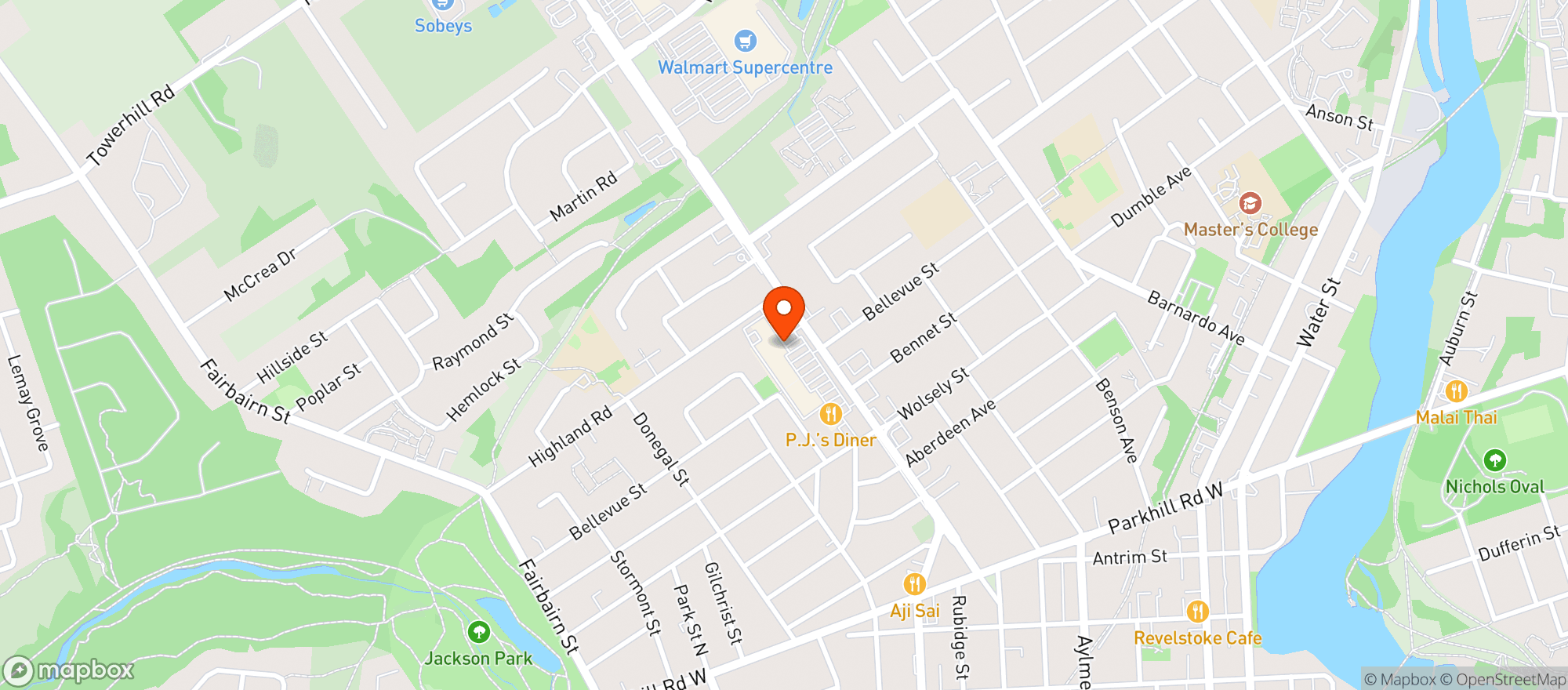 Map showing Healthy Planet - Peterborough