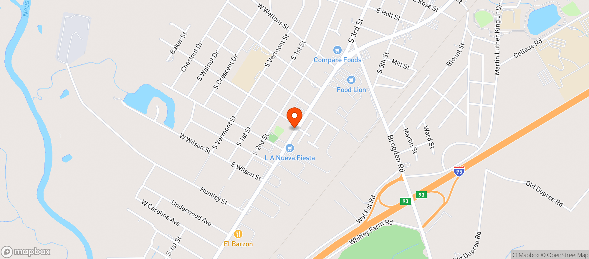 Map showing Gnc