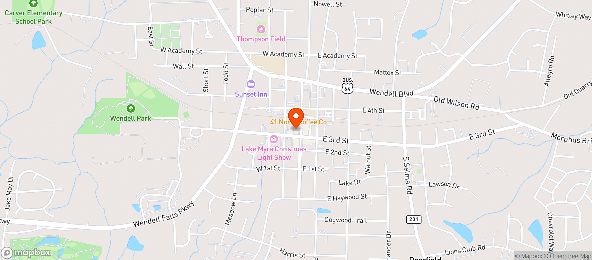 Map showing Whistlestop Bottleshop