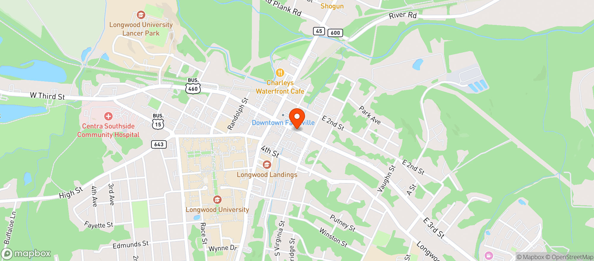 Map showing Jws Express