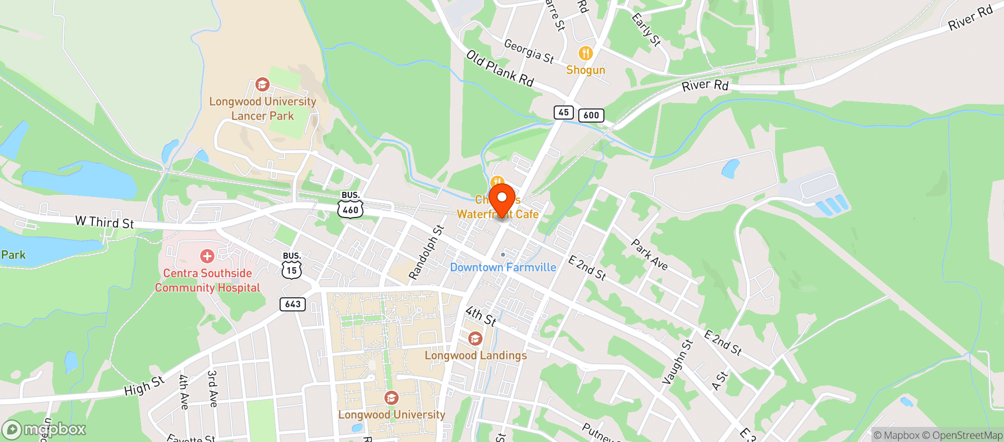 Map showing Persimmon Market & Eatery