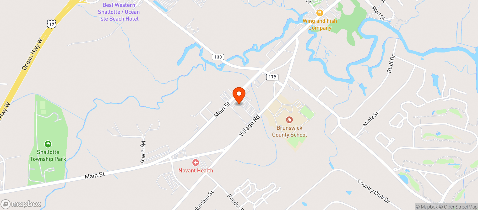 Map showing Duffers Bar And Grill #102484
