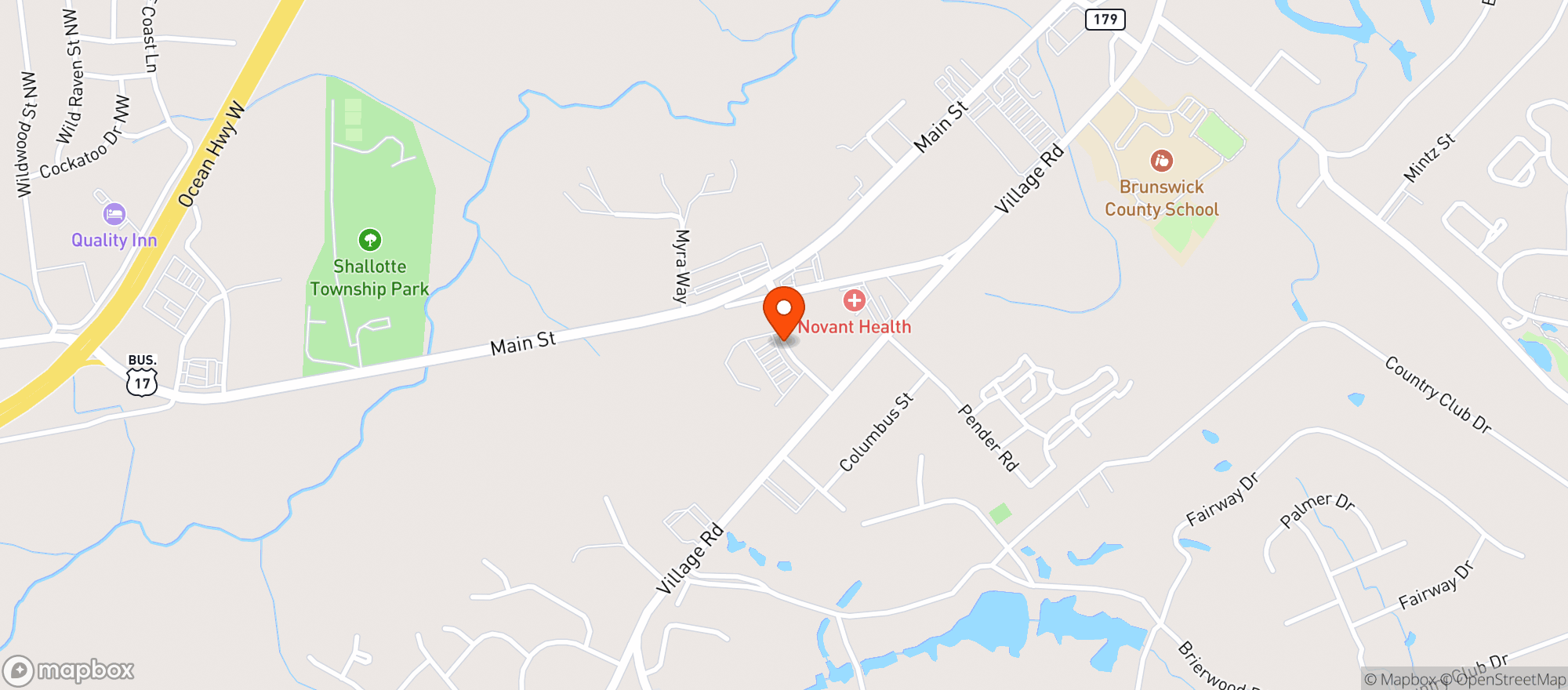 Map showing Food Lion