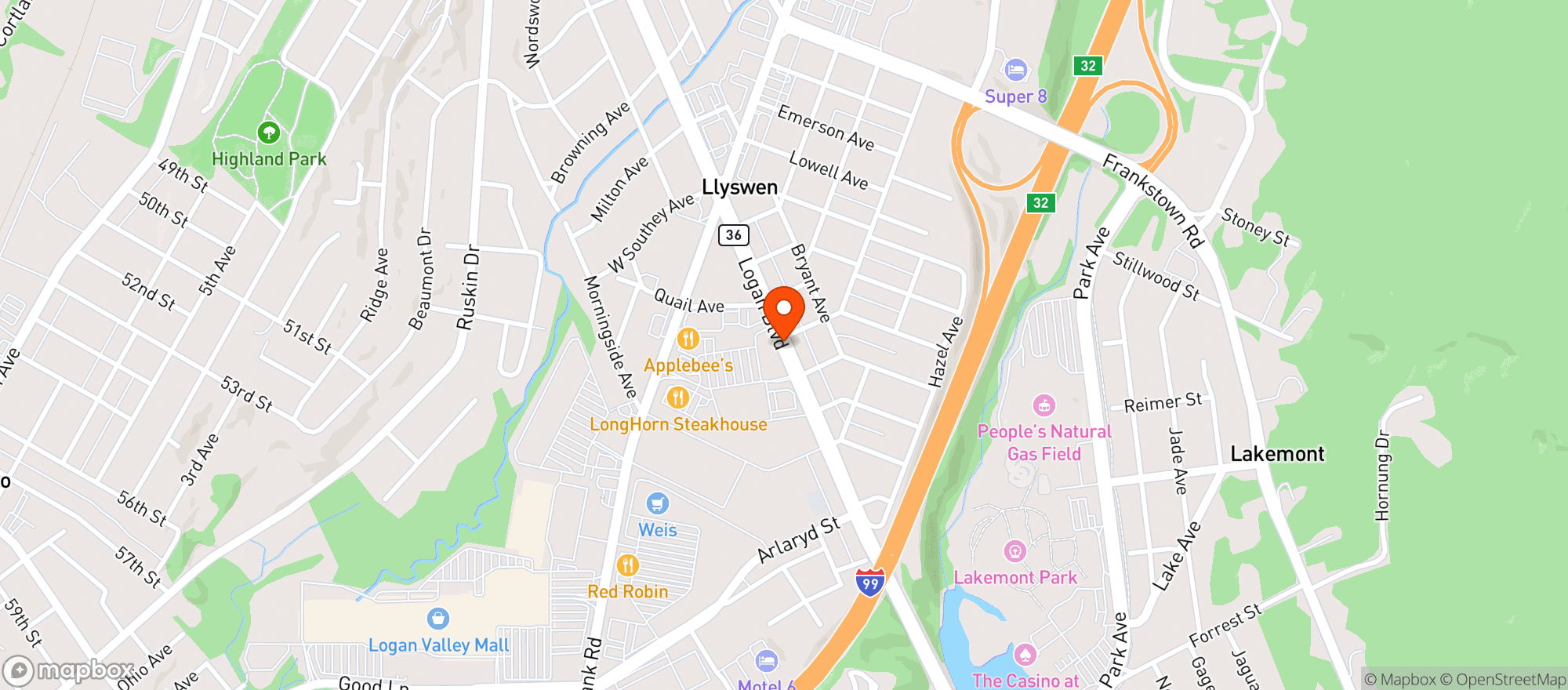 Map showing Giant Food Store