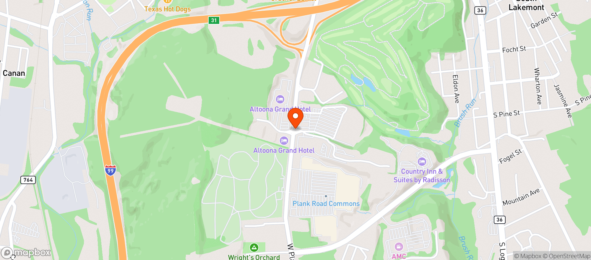 Map showing Target