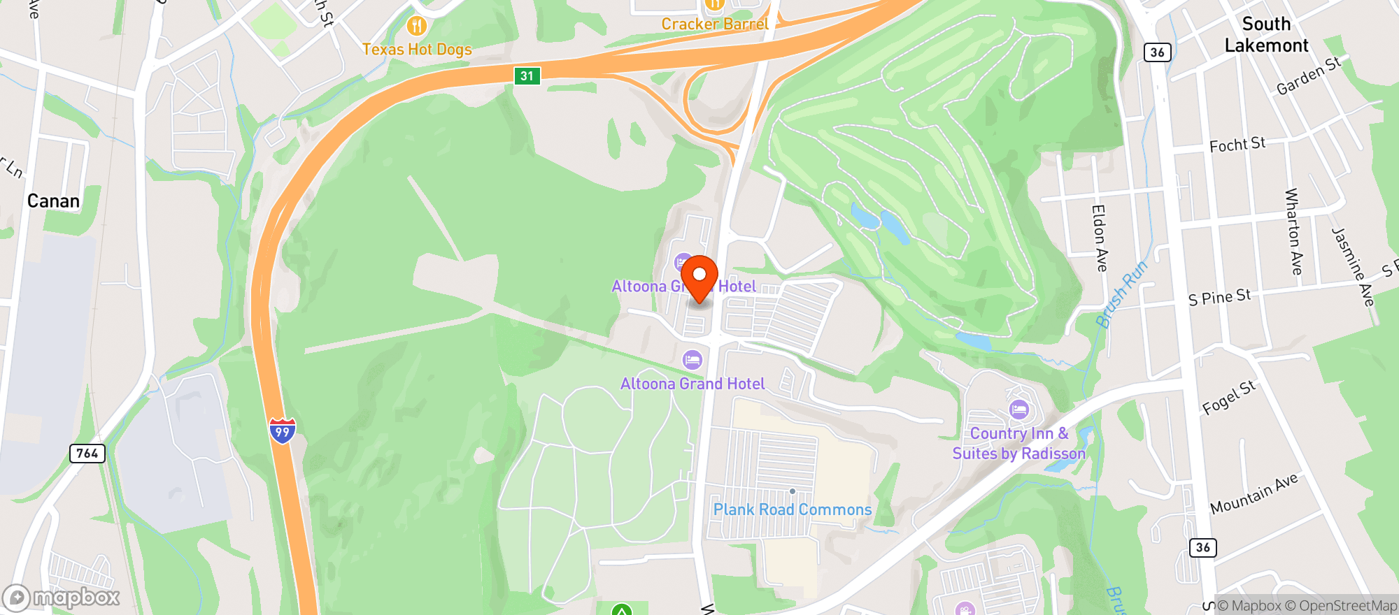 Map showing Outback Steakhouse