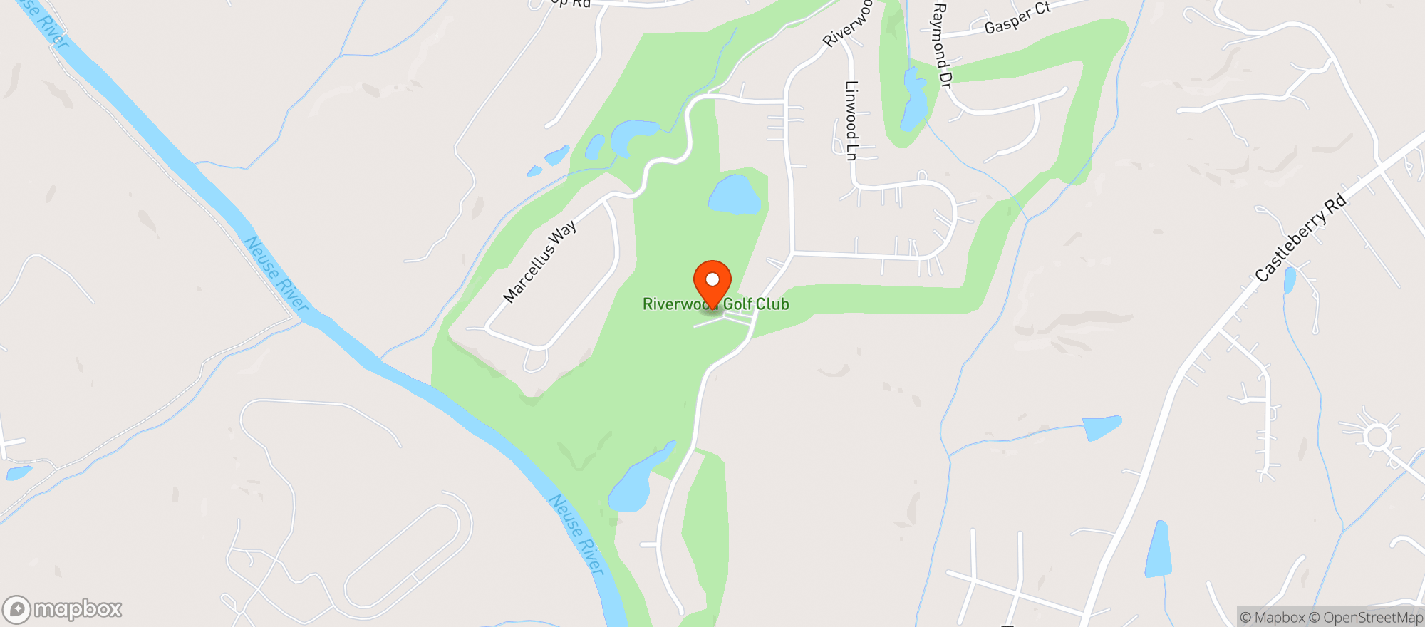 Map showing Riverwood Golf Club