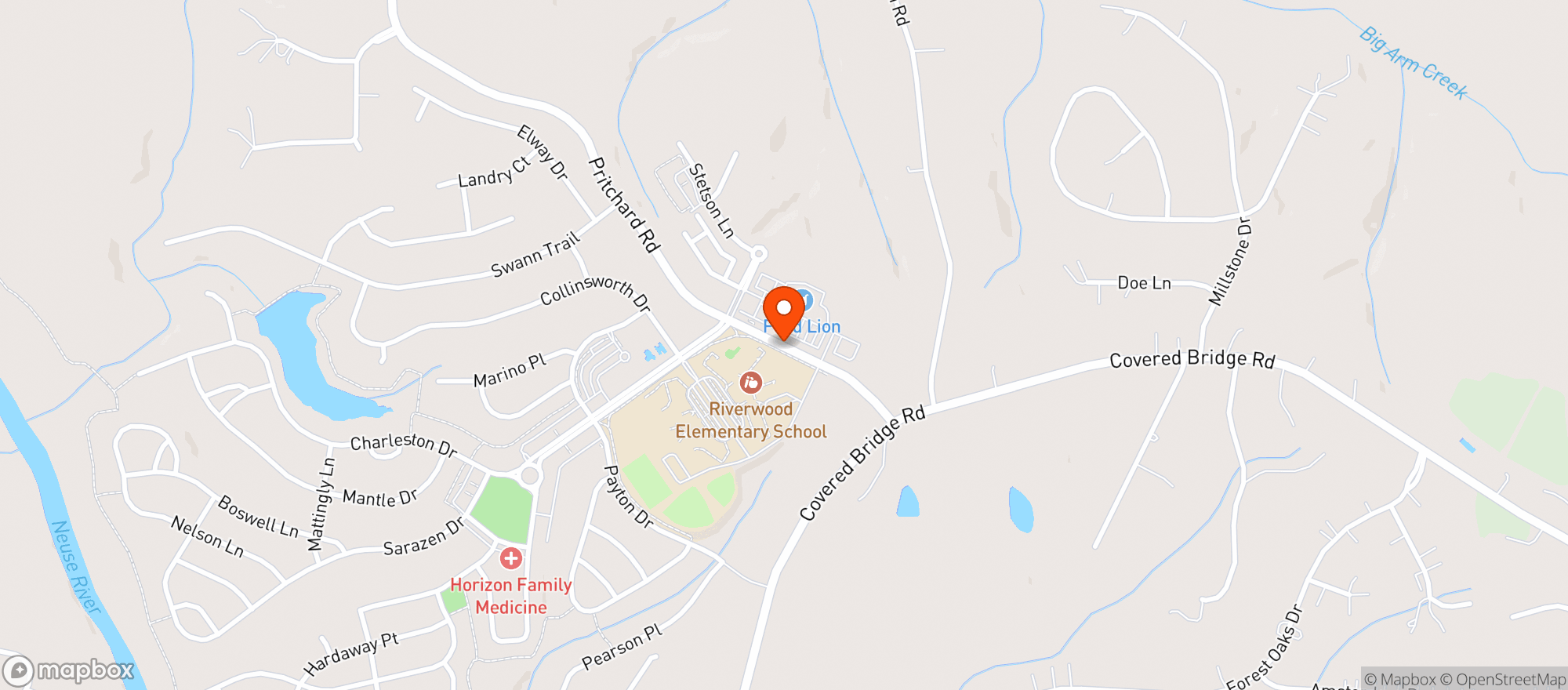 Map showing Food Lion