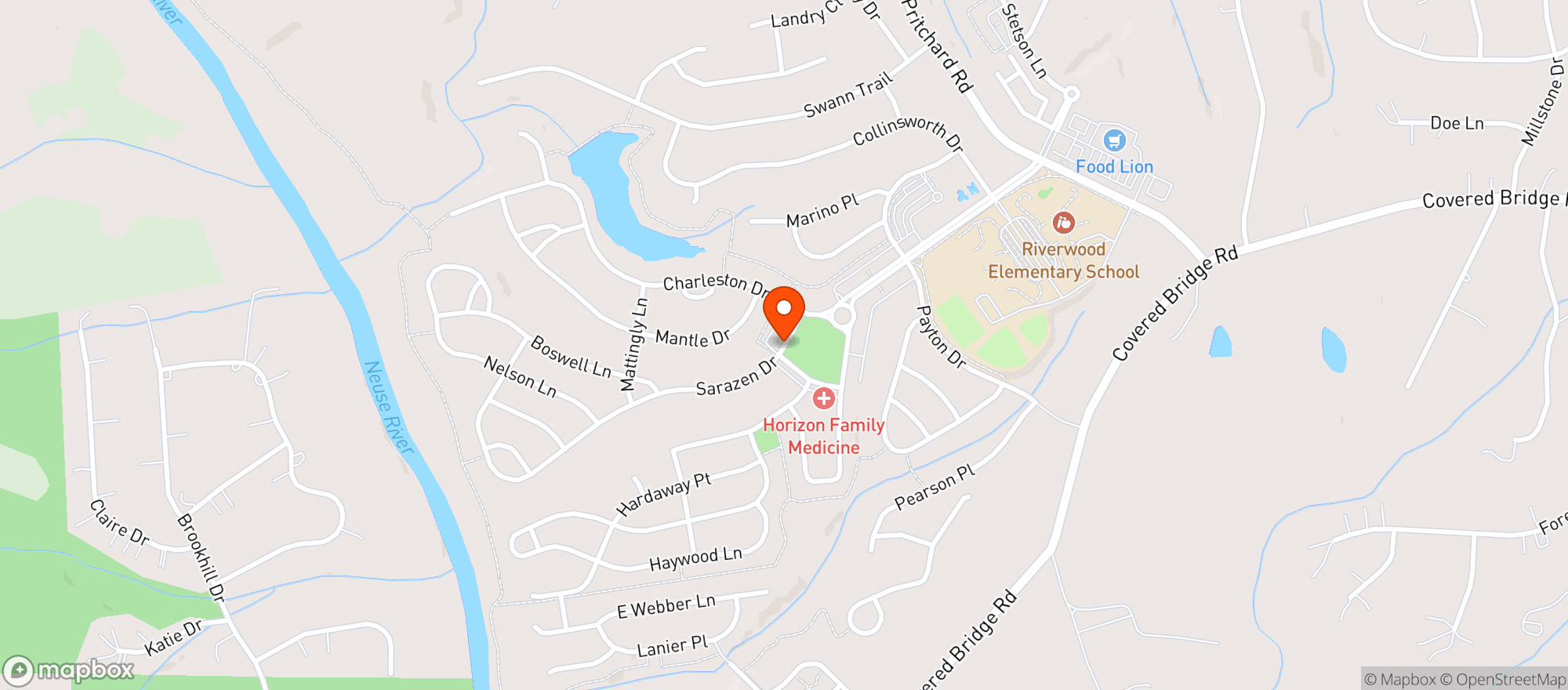 Map showing Riverwood Convenience Store
