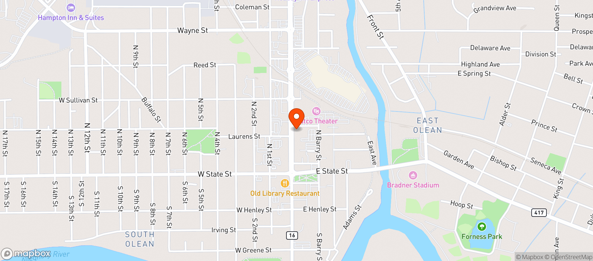 Map showing Union Whiskey
