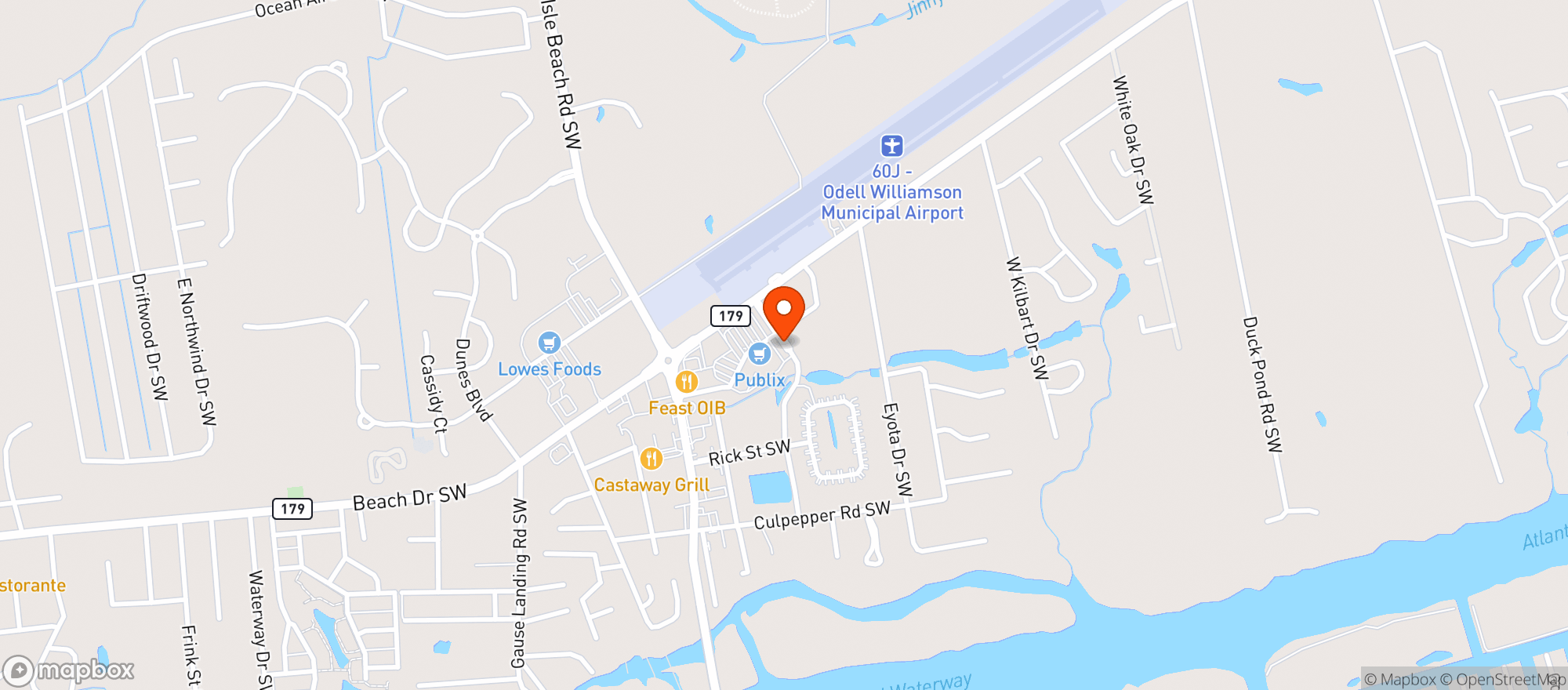Map showing MAYA FINE FOOD & TEQUILAS
