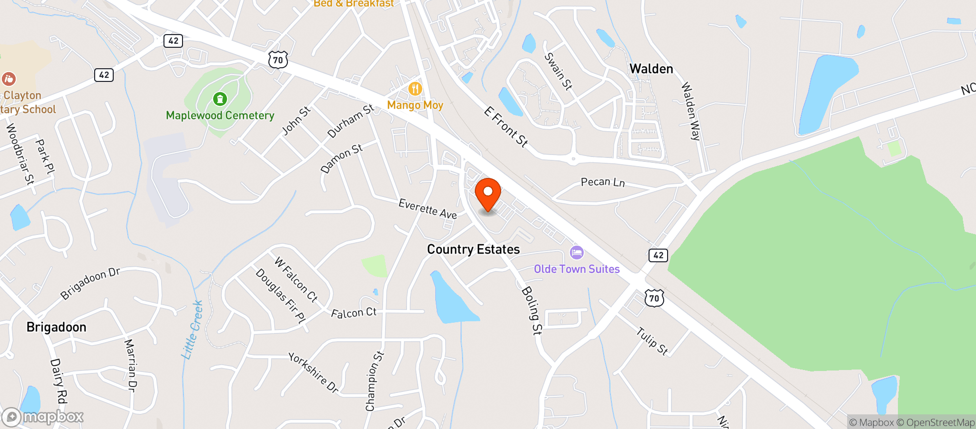 Map showing Food Lion