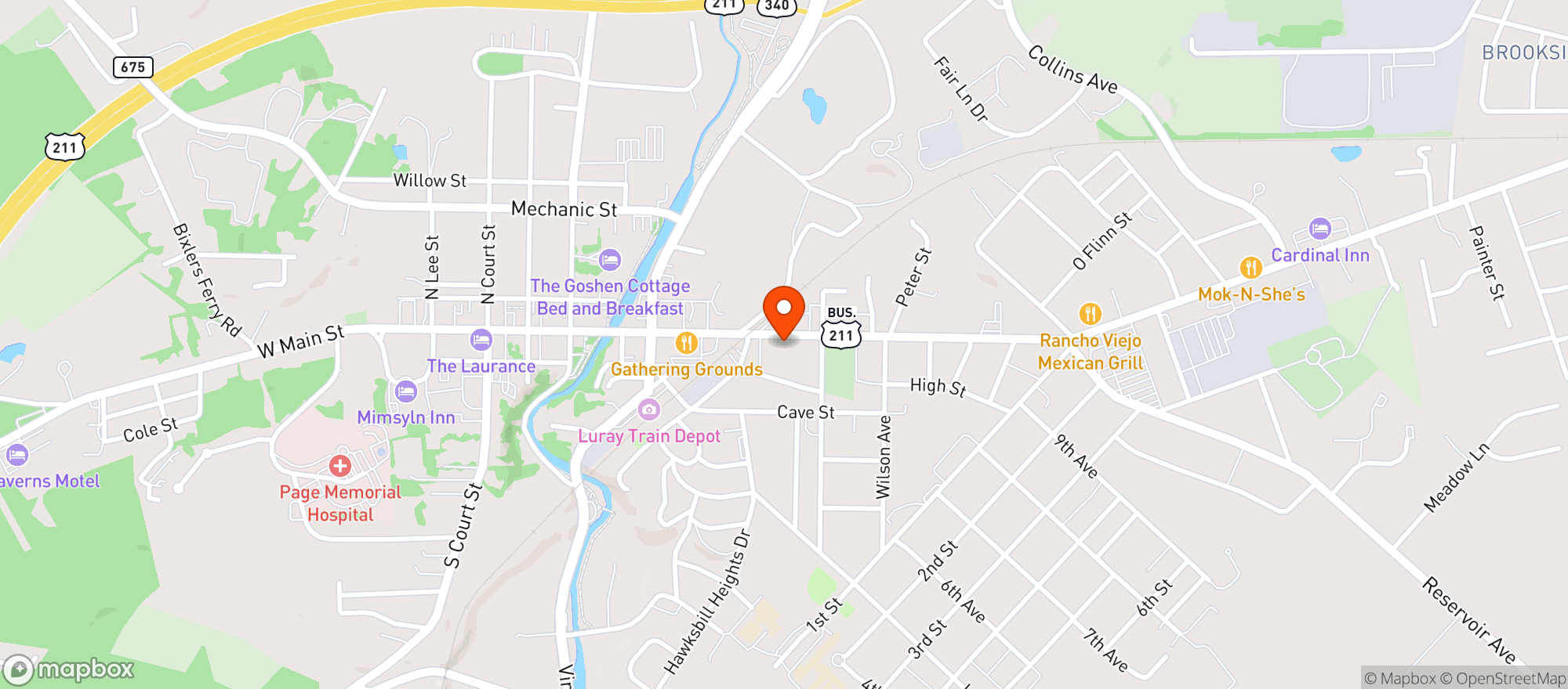 Map showing Chop House Bistro
