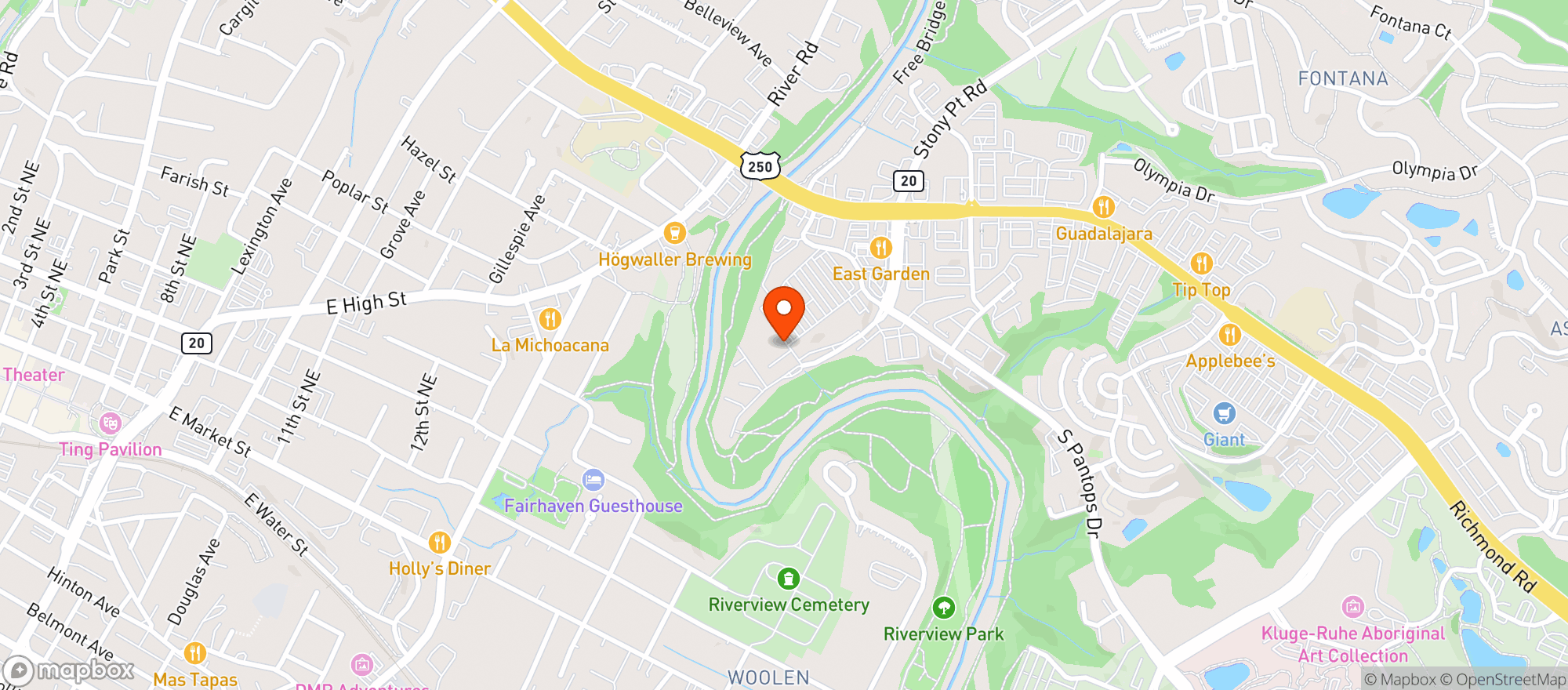Map showing Food Lion
