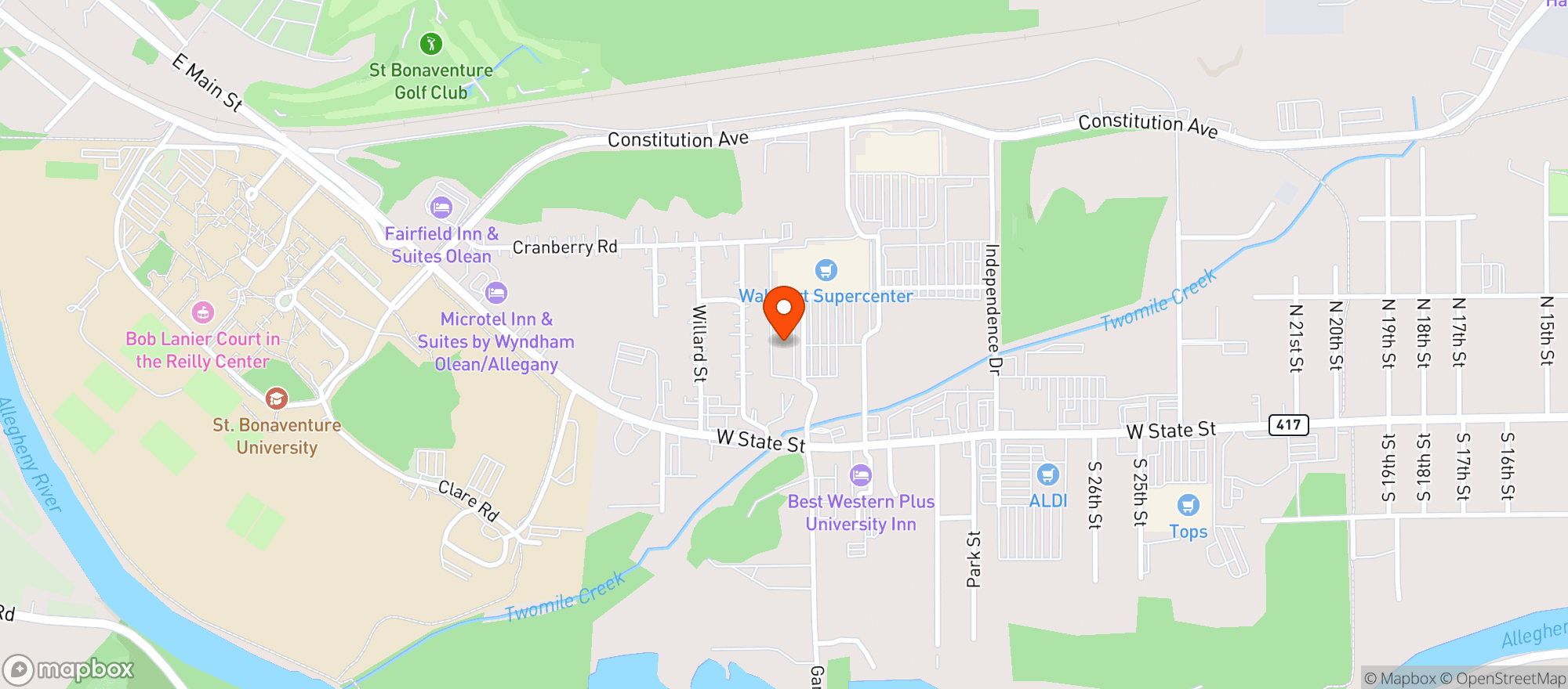 Map showing Gnc