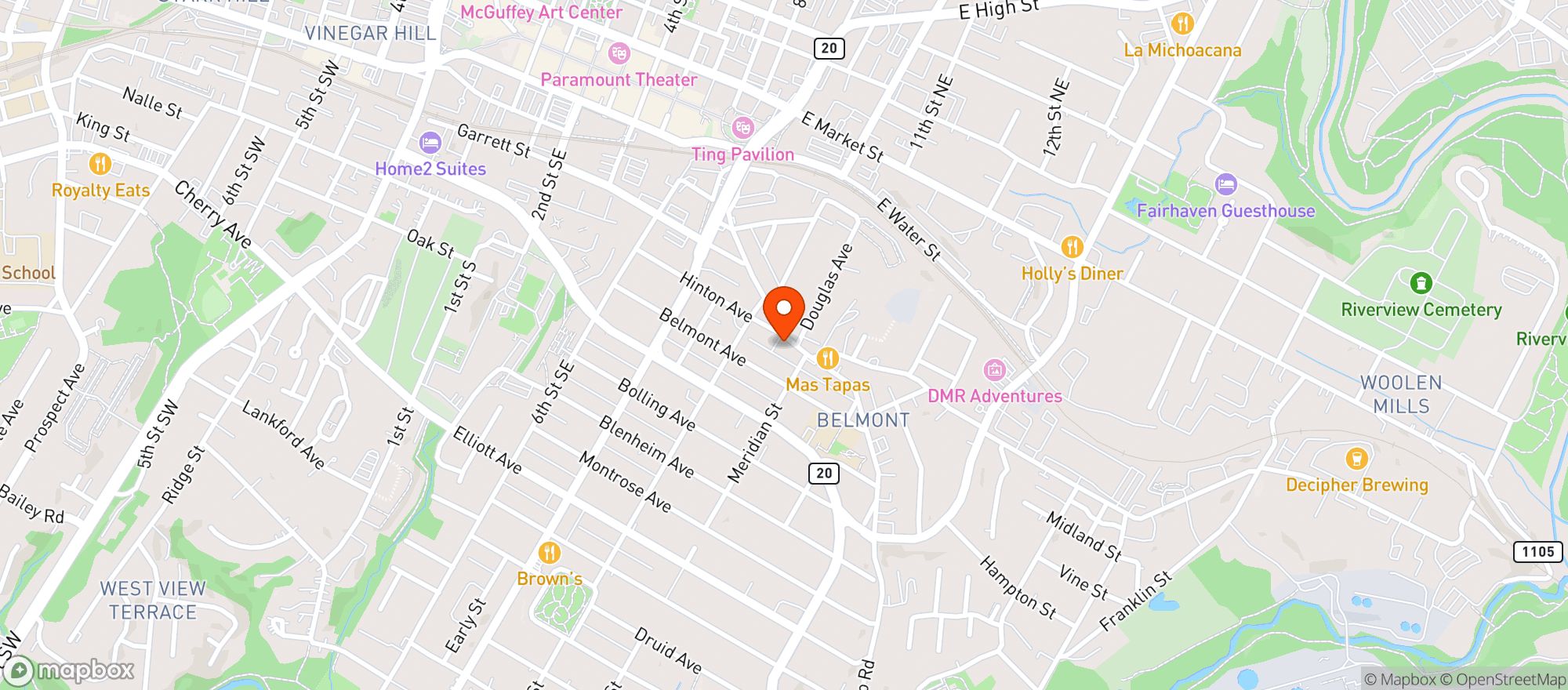 Map showing Local