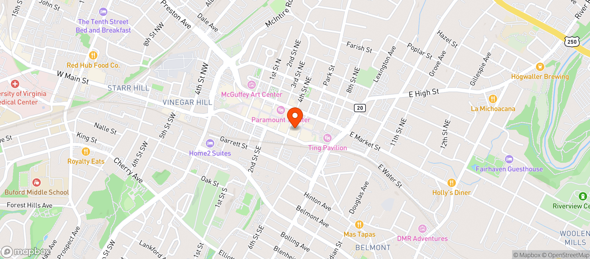 Map showing Maru Korean Restaurant & Bar
