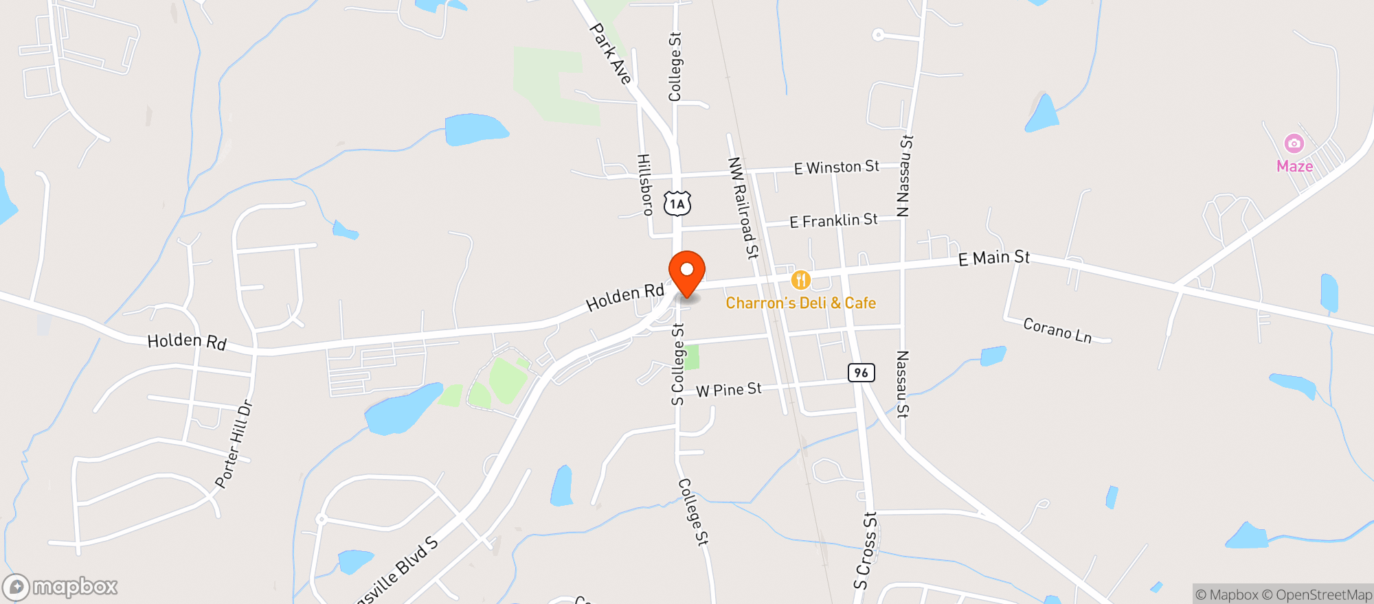 Map showing Burnt Barrel