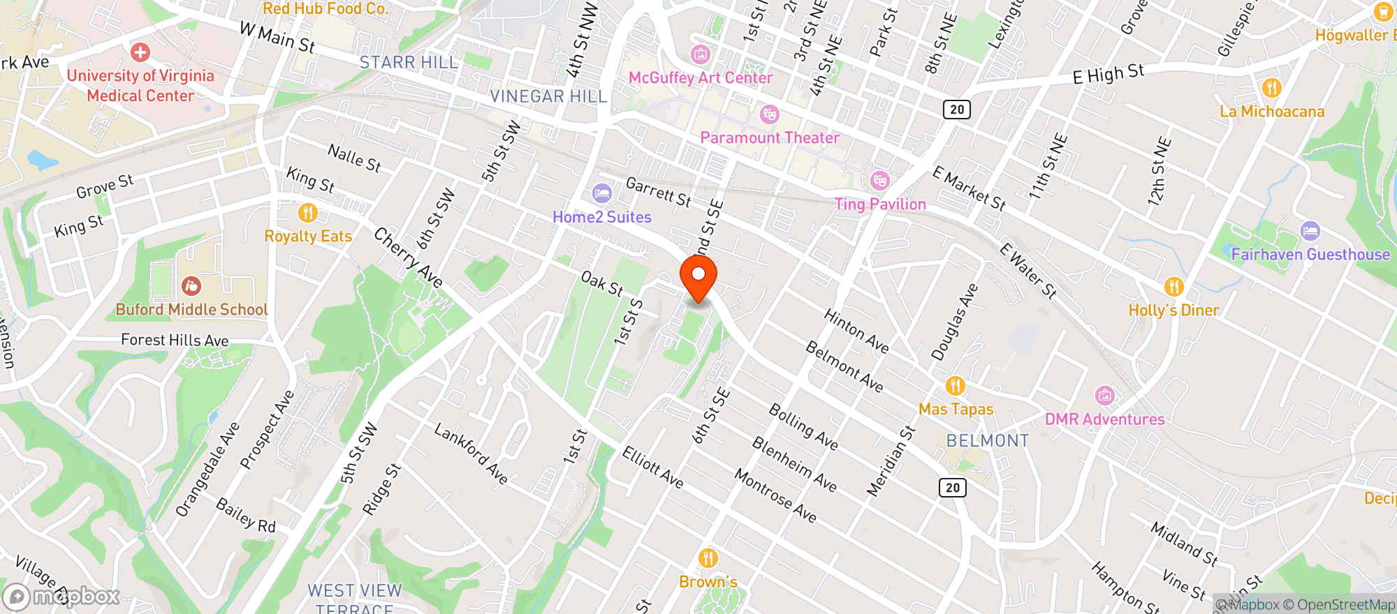 Map showing Ix Art Park