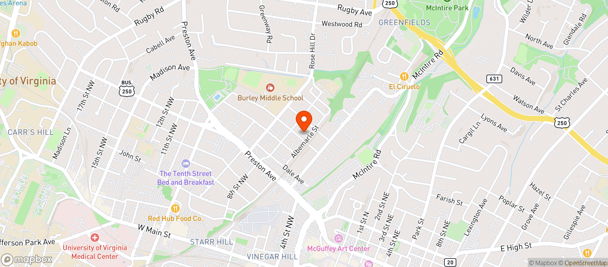 Map showing Birdhouse