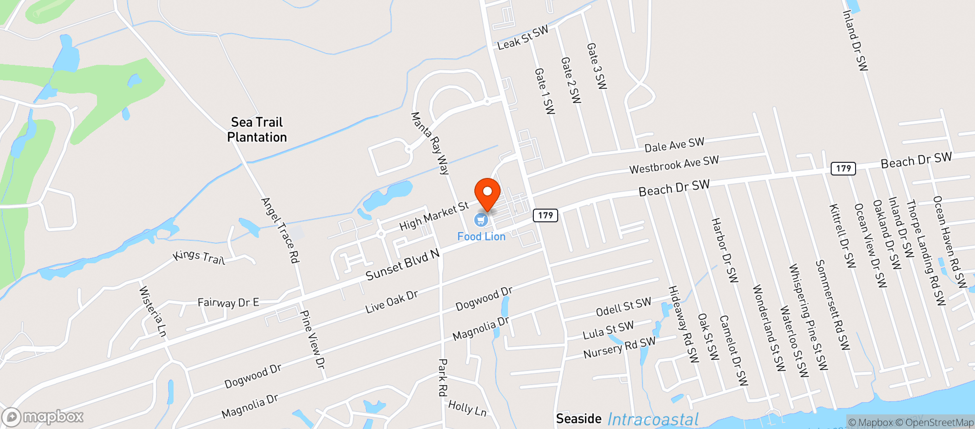 Map showing Food Lion