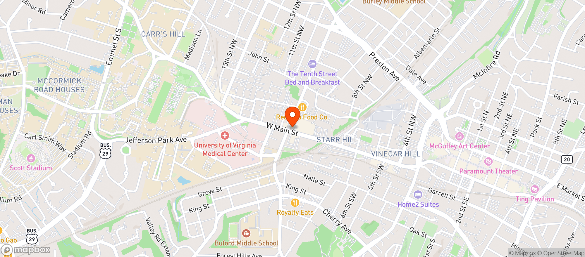 Map showing Grape And Grain Exchange