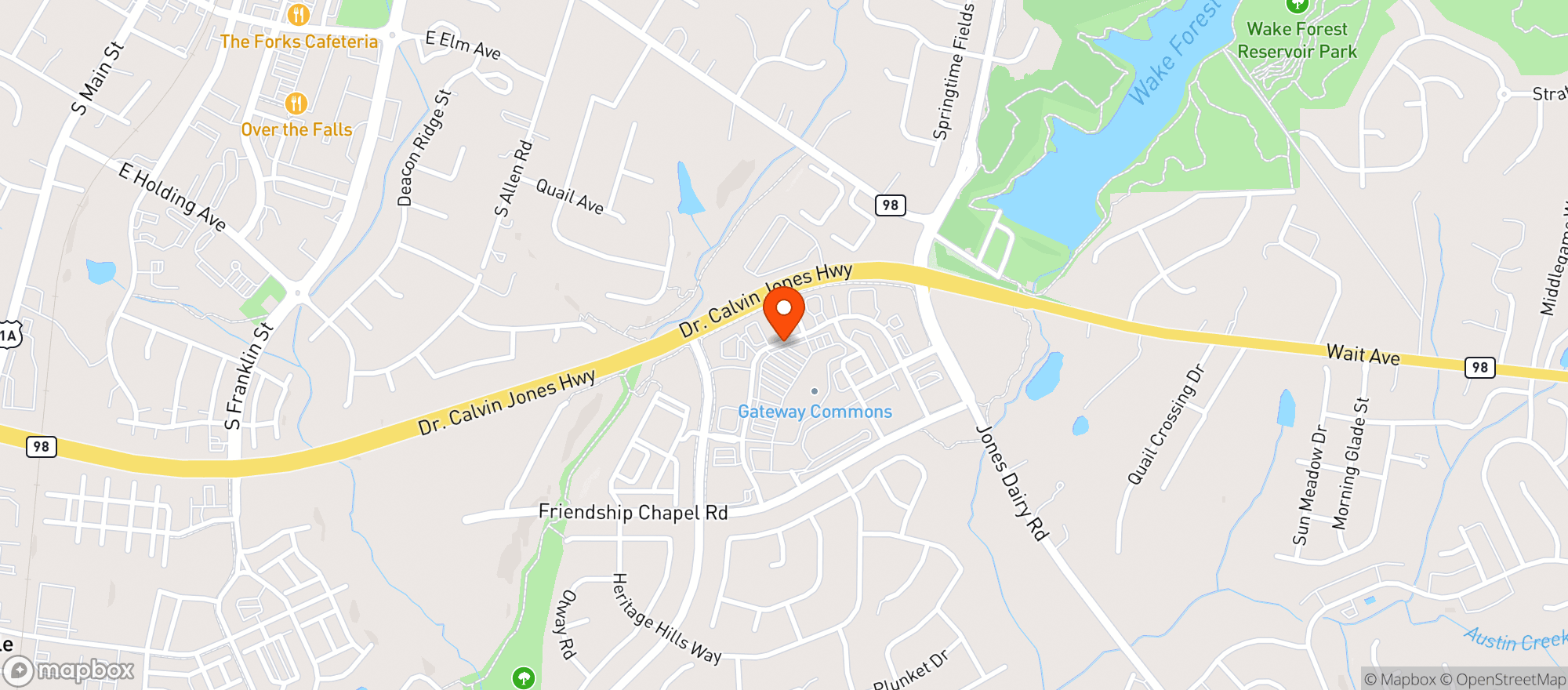 Map showing Lowes Foods