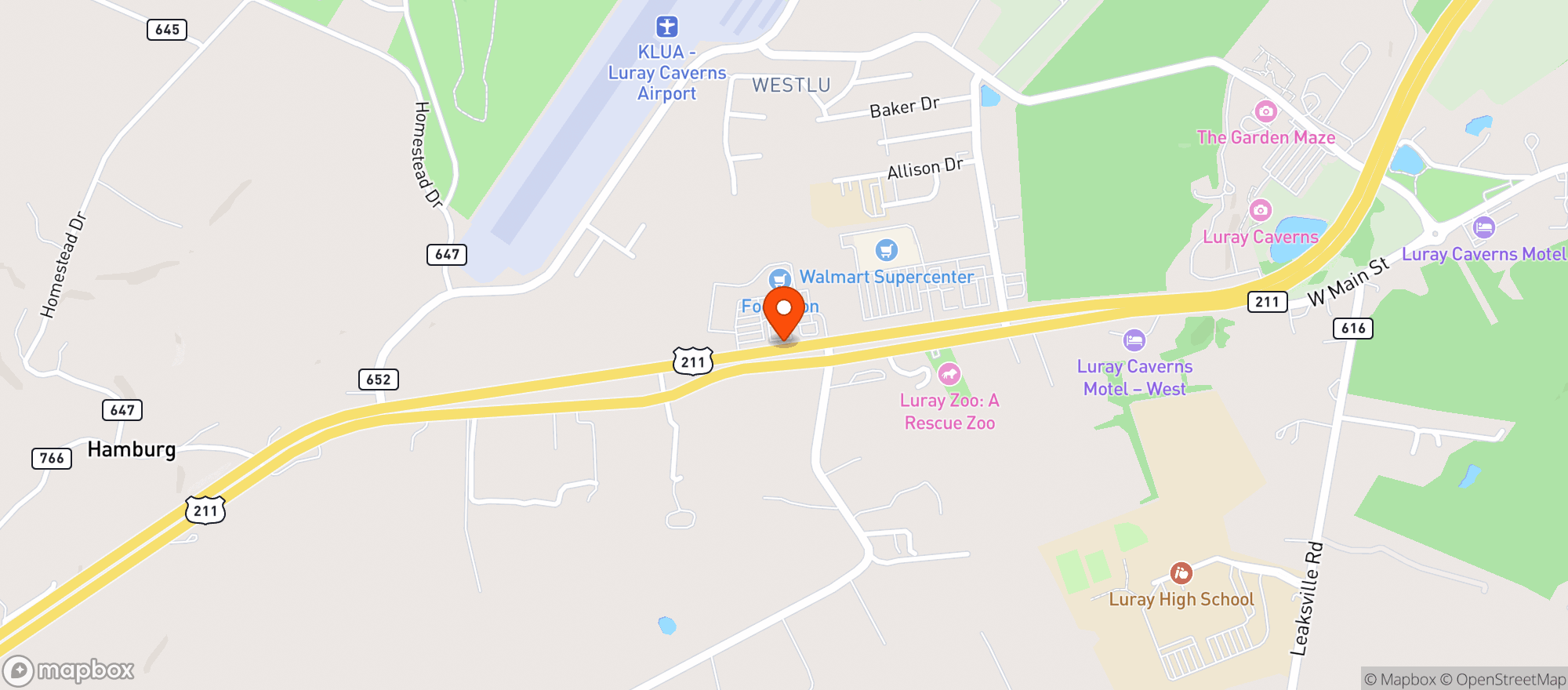 Map showing Food Lion