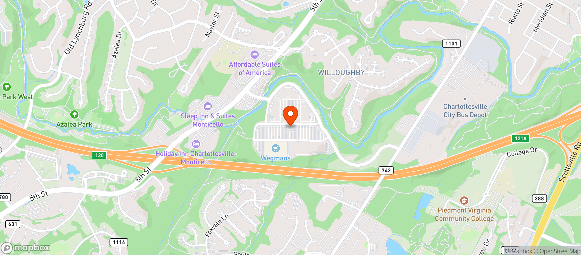 Map showing Gnc