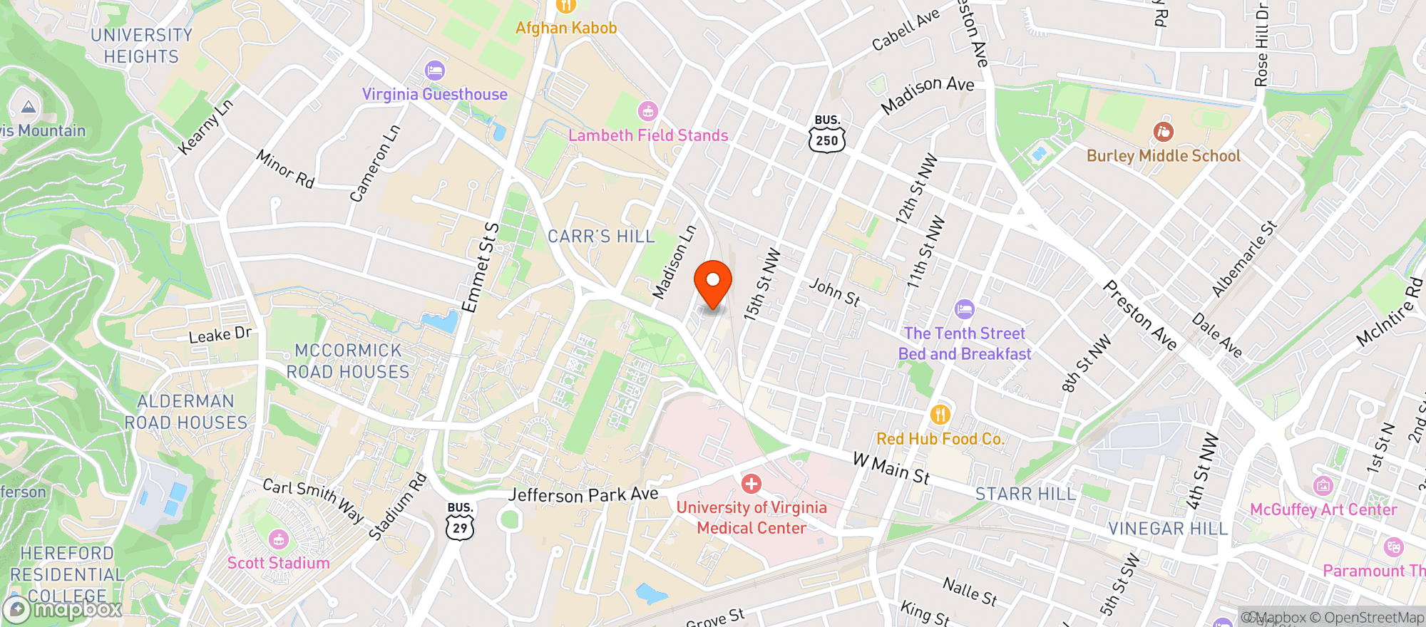 Map showing Ellies Country Club