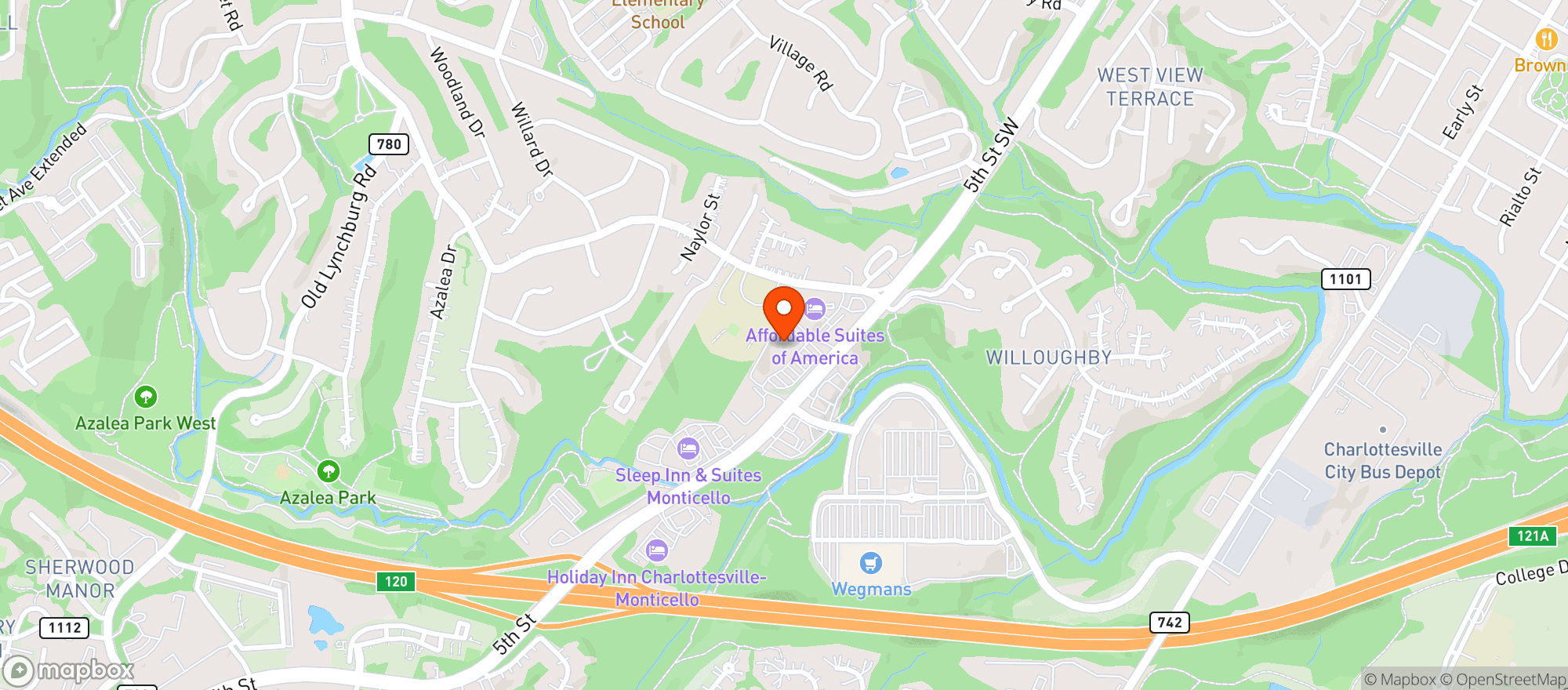 Map showing Food Lion