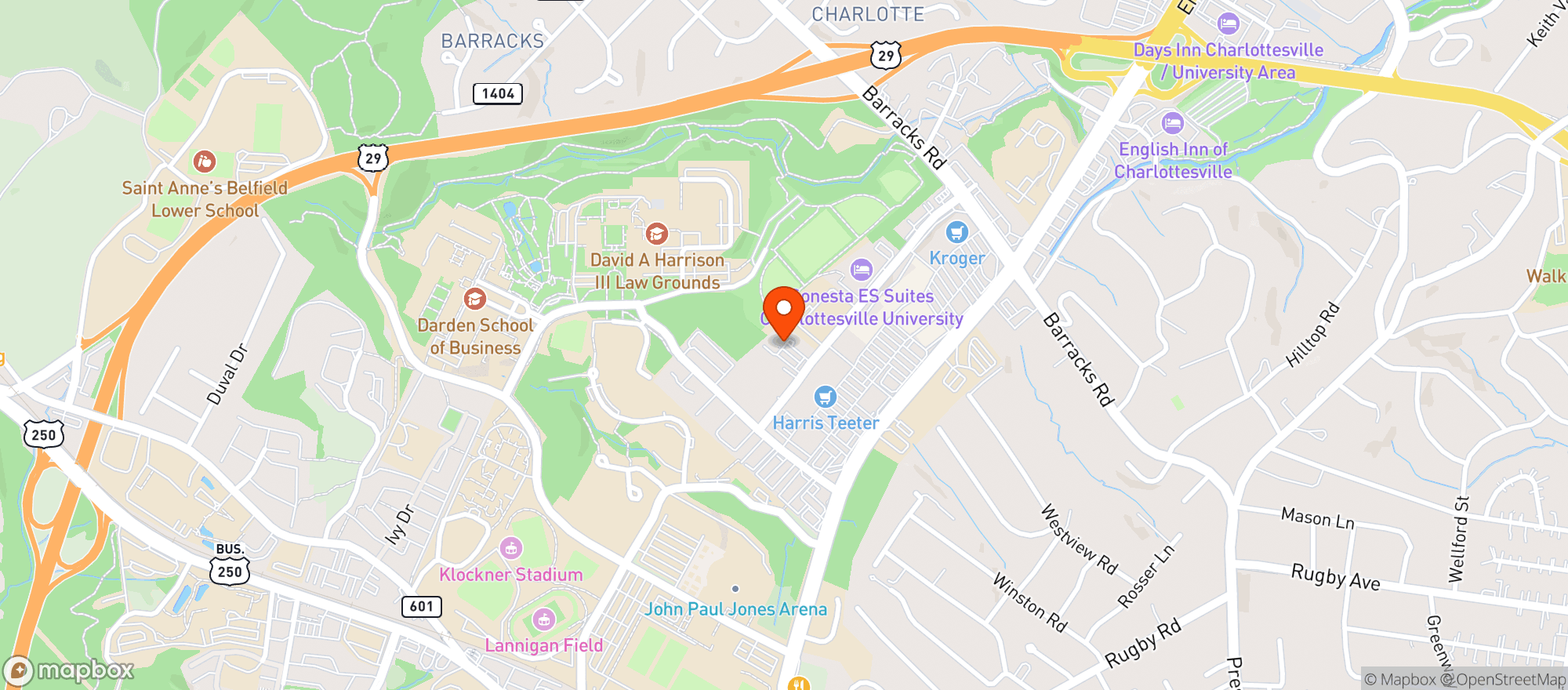 Map showing Sedona Taphouse