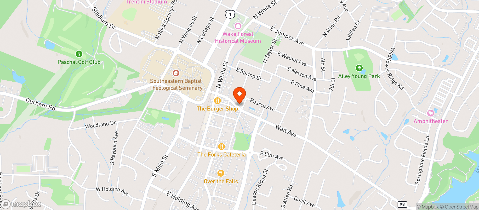 Map showing Mary Mart