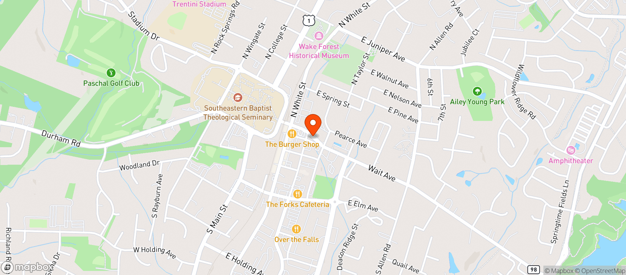 Map showing Freddys Bottle Shop