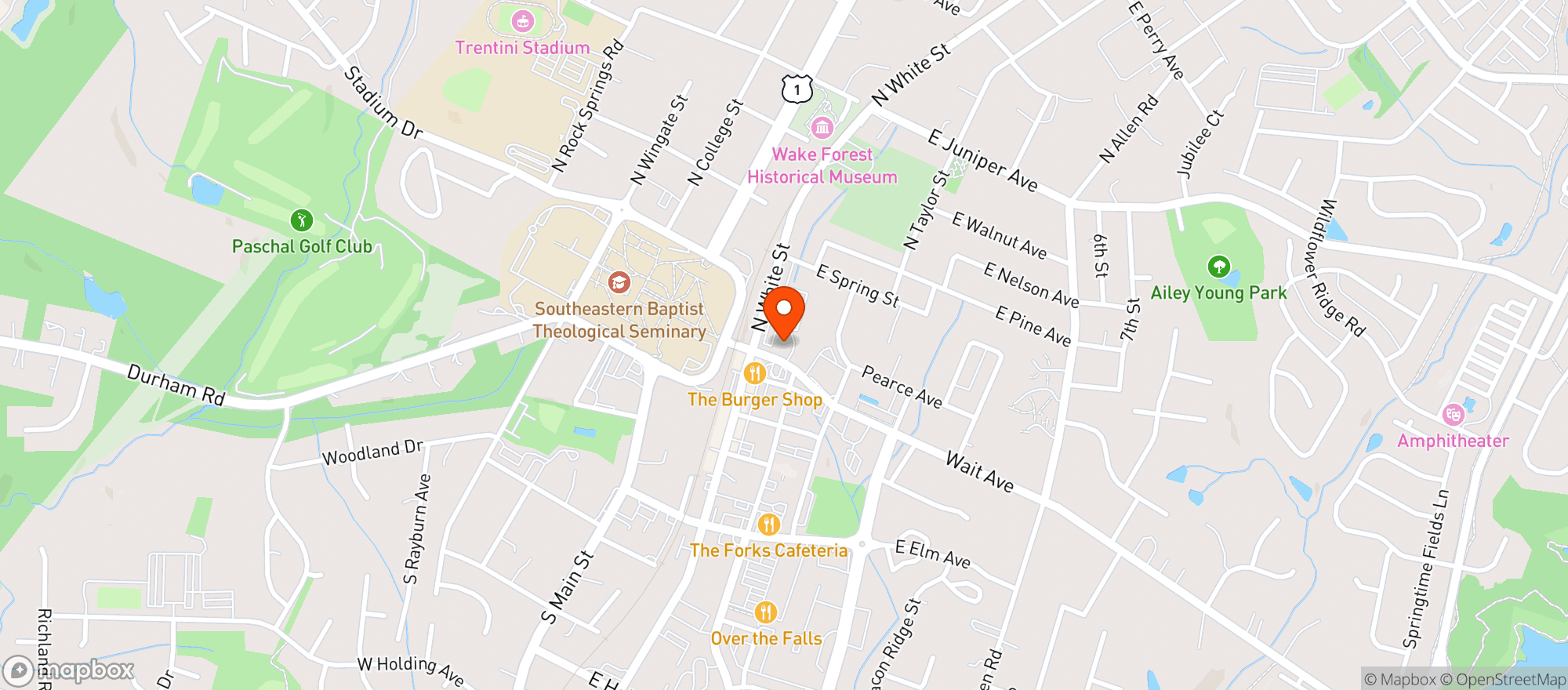 Map showing Cvs